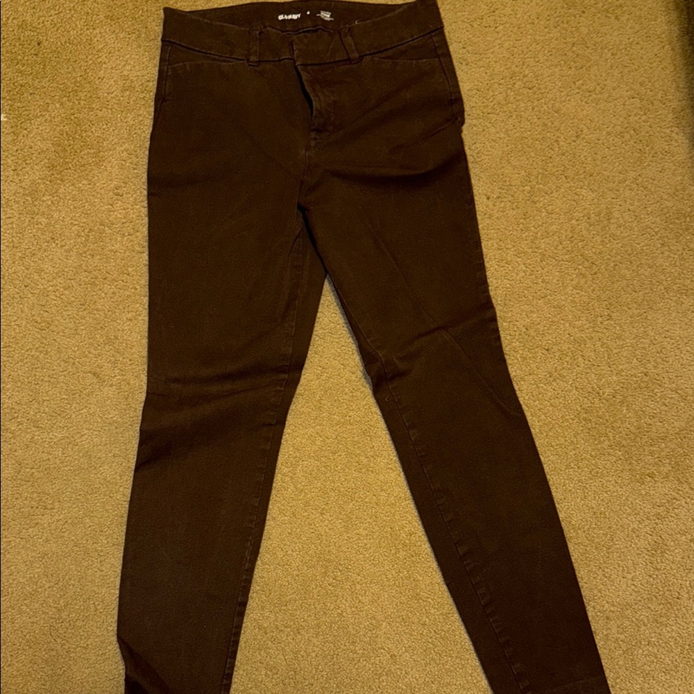 Old Navy Women's Chocolate Skinny Pants